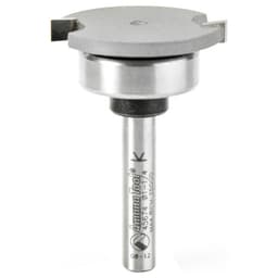1-1/4" x 1-7/8" Straight Dedicated Cutter Flooring Bit with Upper Ball Bearing, 2-Flute, 1/4" Shank