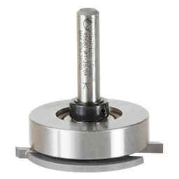 1-39/64" x 1-41/64" Dedicated Cutter Straight Flooring Router Bit with Upper Ball Bearing, 2-Flute, 1/4" Shank