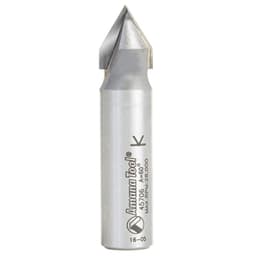 1/2" x 2-1/4" V-Groove Router Bit, 2-Flute, 1/2" Shank