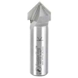 5/8" x 2" V-Groove Router Bit, 2-Flute, 1/2" Shank