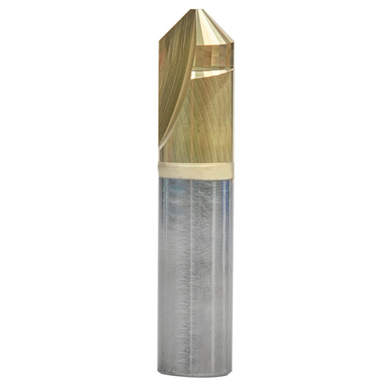 1/2" x 2-3/8" ZrN Coated V-Groove Router Bit, 2-Flute, 1/2" Shank