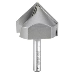 1-1/4" x 2-13/64" V-Groove Router Bit, 2-Flute, 1/4" Shank