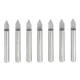 2" 7-Piece Engraving Router Bit Set, 1/4" Shank