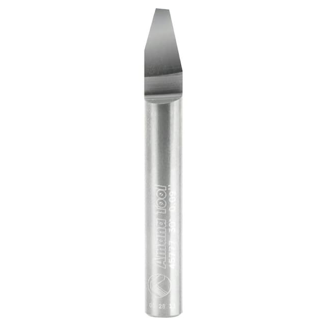 2-1/4" x 0.090" Tip Signmaking Engraving Router Bit, 1/4" Shank
