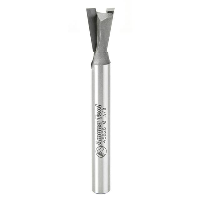 3/8" x 2-3/8" Dovetail Router Bit, 2-Flute, 1/4" Shank