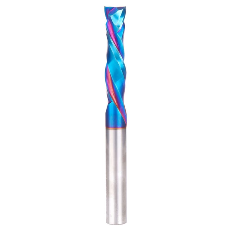 1/2" Dia x 2-1/8" CNC Solid Carbide Spektra Extreme Tool Life Coated Compression Spiral Bit, 2-Flute, 1/2" Shank