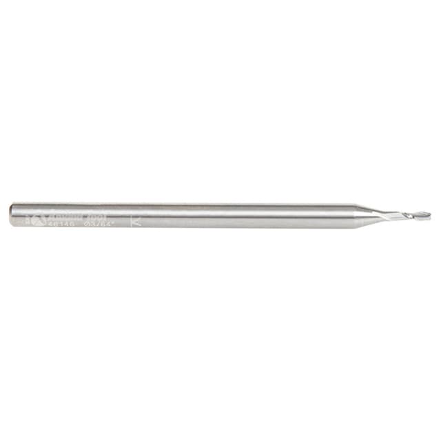3/64" x 2" Up-Cut Spiral Plunge Bit, 2-Flute, 1/8" Shank