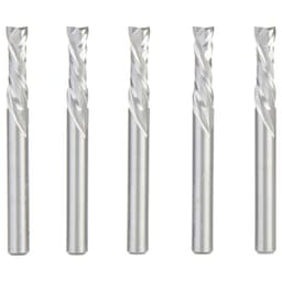 1/4" x 7/8" 5-Piece CNC Solid Carbide Compression Spiral Bit, 1/4" Shank