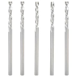 1/8" x 13/16" 5-Piece CNC Solid Carbide Compression Spiral Bit, 1/8" Shank