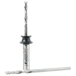 1/8" x 2-1/2" Two Compression Bit/One Router Adapter, 1/4" Shank