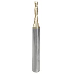 1/8" x 2-23/64" 2D/3D Carving Flat Bottom Spiral Router Bit, 2-Flute, 1/4" Shank
