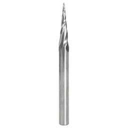 1/16" x 3" CNC 2D/3D Carving Tapered Ball Tip Up-Cut Spiral Router Bit, 4-Flute, 1/4" Shank