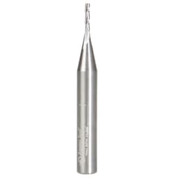 1/16" x 2" CNC 2D/3D Carving Flat Bottom Router Bit, 3-Flute, 1/4" Shank