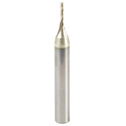 1/16" x 2" CNC 2D/3D Carving Flat Bottom ZrN Coated Router Bit, 3-Flute, 1/4" Shank