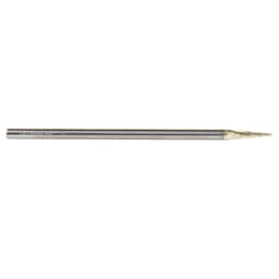 1/32" x 3" CNC 2D/3D Carving Tapered Ball Tip Up-Cut ZrN Coated Spiral Router Bit, 3-Flute, 1/8" Shank