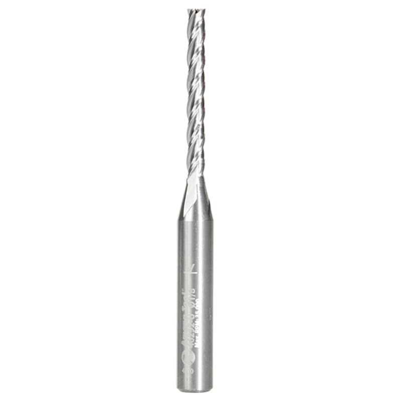 1/8" x 2-1/2" CNC 2D/3D Carving Flat Bottom Router Bit, 4-Flute, 1/4" Shank