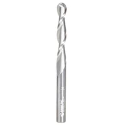 1/8" x 2-1/2" CNC 2D/3D Carving Straight Ball Tip Router Bit, 4-Flute, 1/4" Shank