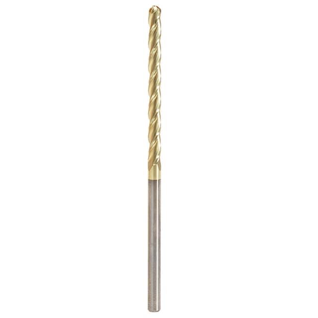 1/8" x 3" CNC 2D/3D Carving Straight Ball Tip ZrN Coated Router Bit, 3-Flute, 1/8" Shank