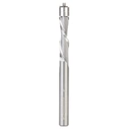 1/4" x 3" Down-Cut Ultra Trim Spiral Bit with Double Ball Bearing, 1/4" Shank