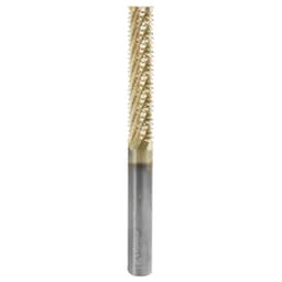 3/8" x 4" ZrN Coated Honeycomb Cutting Hogger Router Bit, 8-Flute, 3/8" Shank