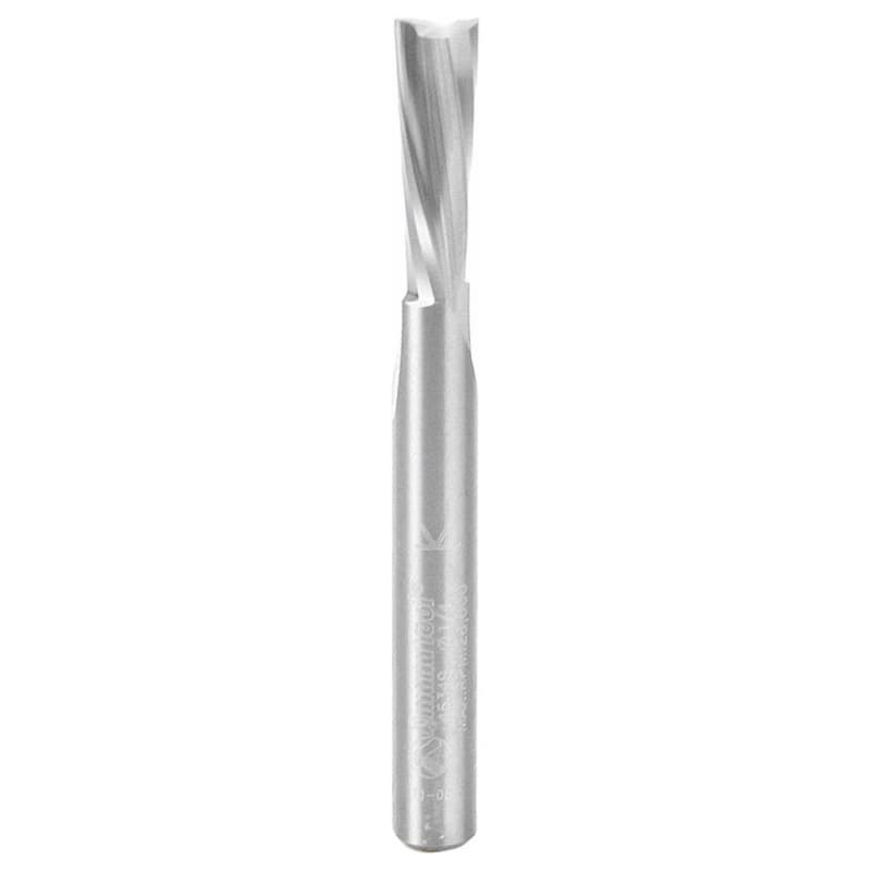 1/4" x 2-1/2" Down-Cut Spiral Plunge Bit for Solid Wood, 2-Flute, 1/4" Shank