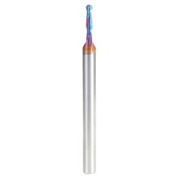1/8" x 3" Solid Carbide Spektra Extreme Tool Life Coated Up-Cut Ball Nose Spiral Router Bit, 2-Flute, 1/4" Shank