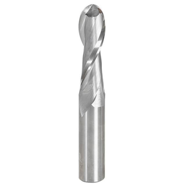 3/4" x 5" Up-Cut Ball Nose Spiral Router Bit, 2-Flute, 3/4" Shank