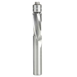 1/2" x 4" Down-Cut UltraTrim Spiral Bit with Double Lower Ball Bearing, 2-Flute, 1/2" Shank