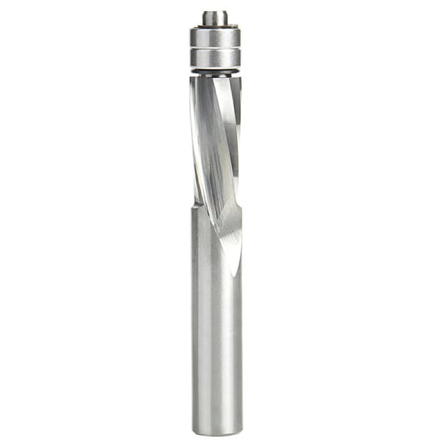 1/2" x 4" Down-Cut UltraTrim Spiral Bit with Double Lower Ball Bearing, 2-Flute, 1/2" Shank