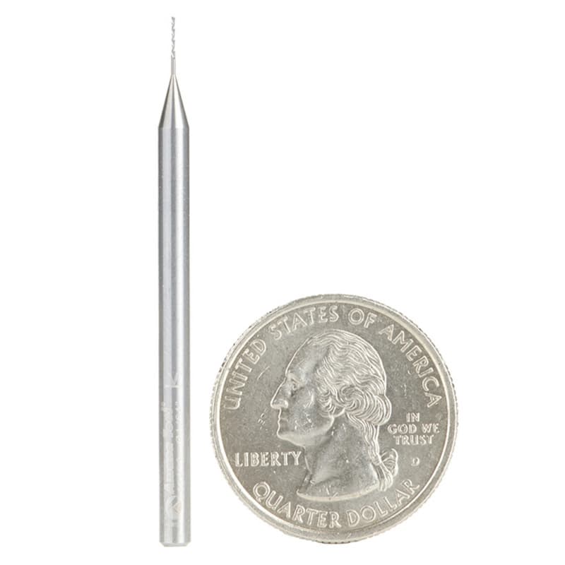 1/64" x 2" Down-Cut Spiral Plunge Bit, 2-Flute, 1/8" Shank