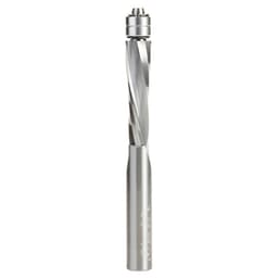 1/2" x 5" Down-Cut UltraTrim Spiral Bit with Double Lower Ball Bearing, 2-Flute, 1/2" Shank