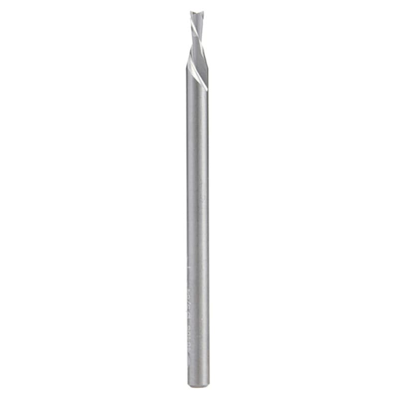5/64" x 2" Down-Cut Spiral Plunge Bit, 2-Flute, 1/8" Shank