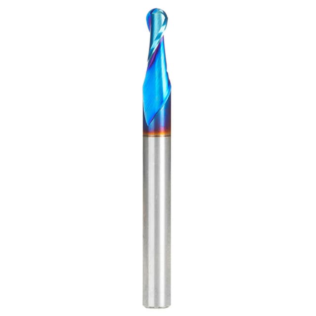 3/16" x 2-1/2" Spektra Up-Cut Ball Nose Spiral Router Bit, 2-Flute, 1/4" Shank