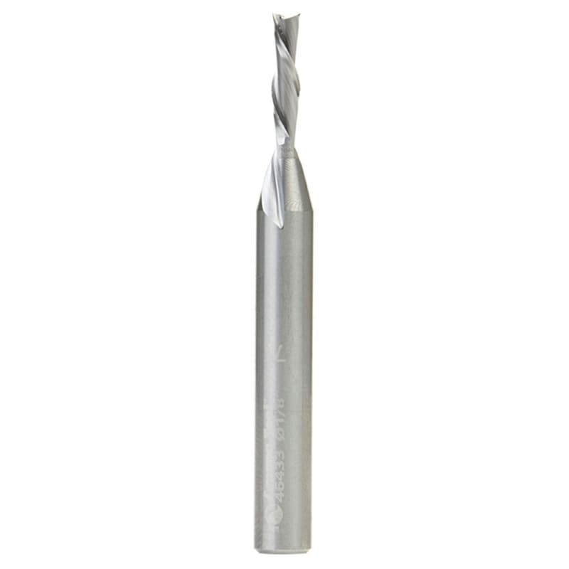 1/8" x 2-1/4" Down-Cut Spiral Plunge Bit, 2-Flute, 1/4" Shank