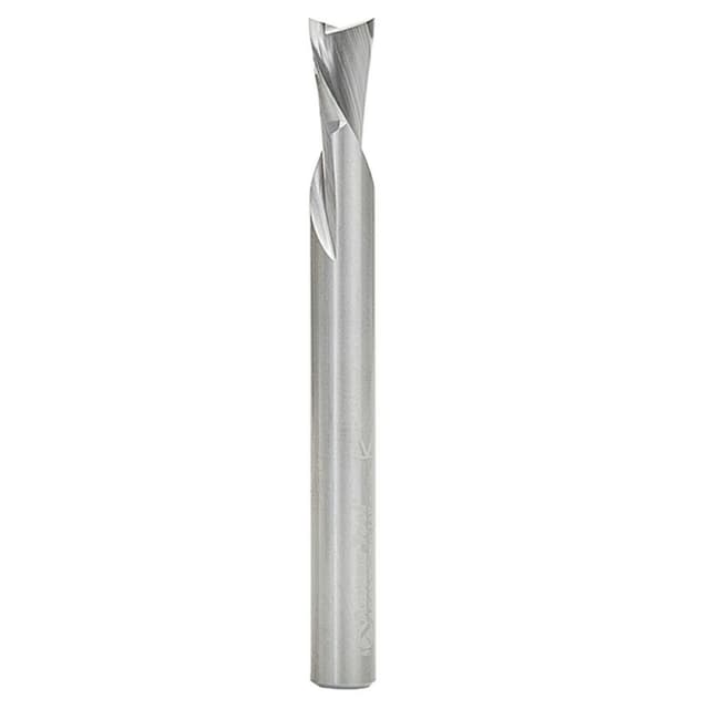 1/4" x 2-1/2" Down-Cut Spiral Plunge Bit, 2-Flute, 1/4" Shank, 3/8" Cutting Height