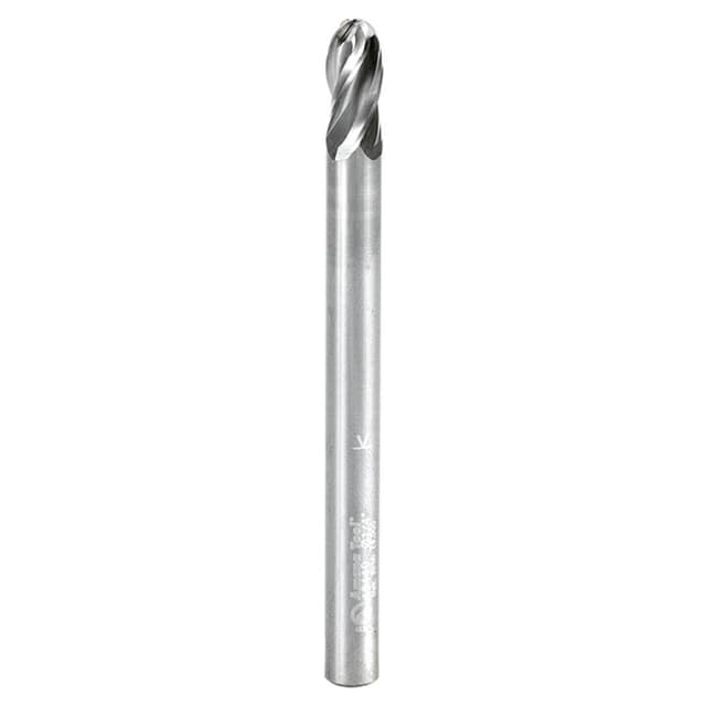 1/4" x 3" Spektra Up-Cut Ball Nose Spiral Router Bit, 4-Flute, 1/4" Shank
