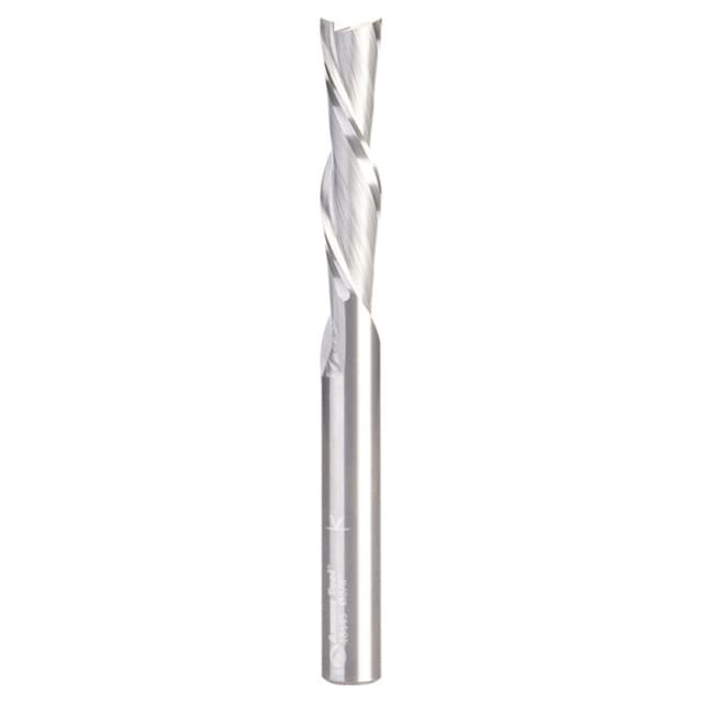 3/8" Dia x 1-5/8" Solid Carbide Down-Cut Extra Long Spiral Plunge Bit, 3/8" Shank for Guitar Bodies on CNC Machines