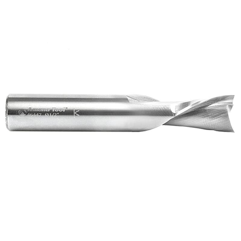 1/2" x 3" Down-Cut Spiral Plunge Bit, 2-Flute, 1/2" Shank, 7/8" Cutting Height