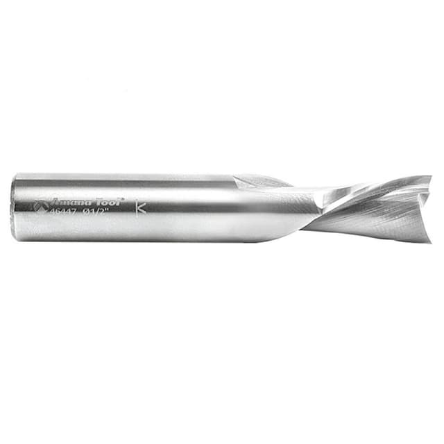 1/2" x 3" Down-Cut Spiral Plunge Bit, 2-Flute, 1/2" Shank, 7/8" Cutting Height