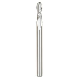4mm x 50mm Up-Cut Ball Nose Spiral Router Bit, 2-Flute, 4mm Shank