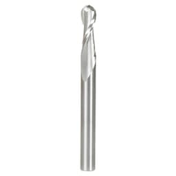 6mm x 63mm Up-Cut Ball Nose Spiral Router Bit, 2-Flute, 6mm Shank