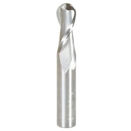 12mm x 75mm Up-Cut Ball Nose Spiral Router Bit, 2-Flute, 12mm Shank