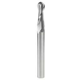 1/2" x 5" Up-Cut Ball Nose Spiral Router Bit, 2-Flute, 1/2" Shank