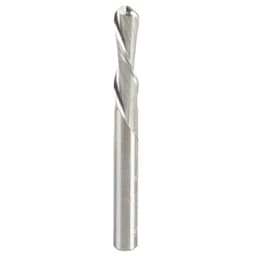 1/4" x 2-1/2" Down-Cut Ball Nose Spiral Router Bit, 2-Flute, 1/4" Shank, 1" Cutting Height