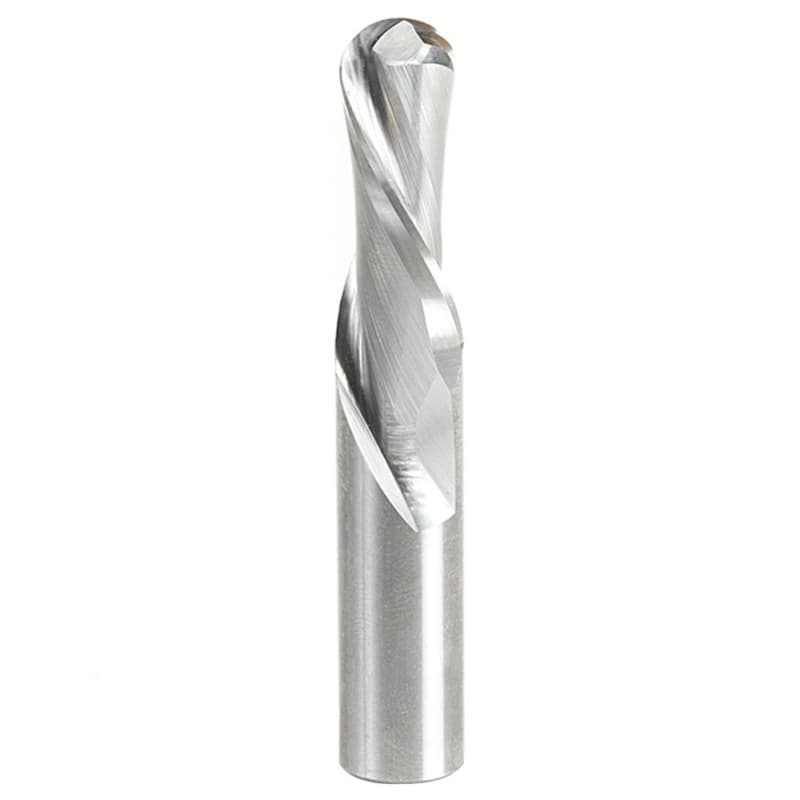 1/2" x 3" Down-Cut Ball Nose Spiral Router Bit, 2-Flute, 1/2" Shank