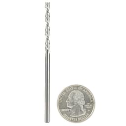 1/8" x 3" Foam Cutting Down-Cut Square End Spiral Router Bit, 2-Flute, 1/8" Shank
