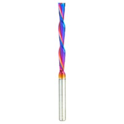 1/4" x 4" Spektra Foam Cutting Down-Cut Square End Spiral Router Bit, 2-Flute, 1/4" Shank