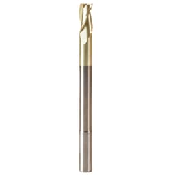 1/2" Dia x 1" Extra Long CNC 2D/3D Carving Flat Bottom 0.10° Straight Angle Solid Carbide Router Bit, 3 Flute, 1/2" Shank