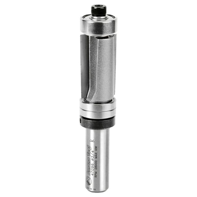3/4" x 3-3/4" Down-Shear Multi Trimmer Bit with Ball Bearing, 1/2" Shank