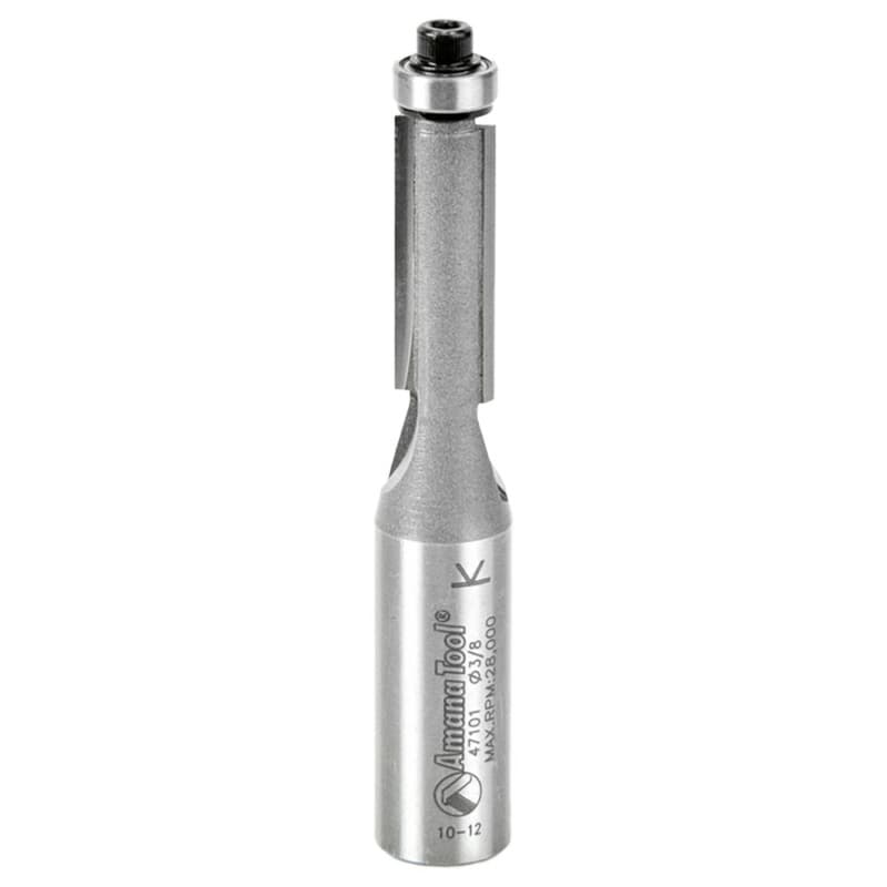 3/8" x 3-1/8" Flush Trim Bit, 2-Flute, 1/2" Shank